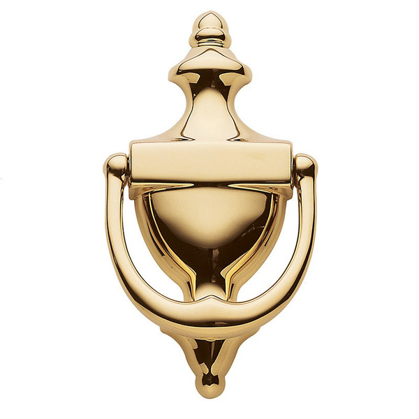 Baldwin 0102.003 Lifetime Polished Brass Colonial Door Knocker