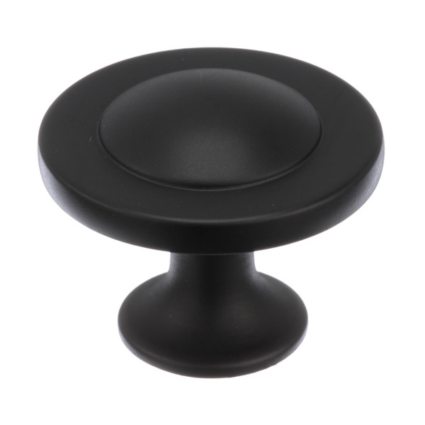 Amerock 11423FB-10PACK Pack of 10 1-1/4" (32 mm) Diameter Allison Value Cabinet Knobs Flat Black Finish