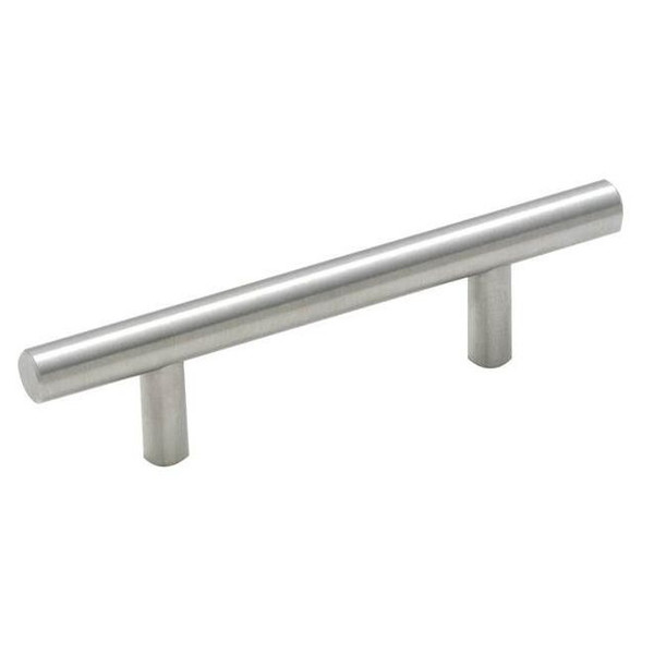 Amerock 5PK19010CSG9 Bar Cabinet Pull with 3" Center to Center Sterling Nickel Finish
