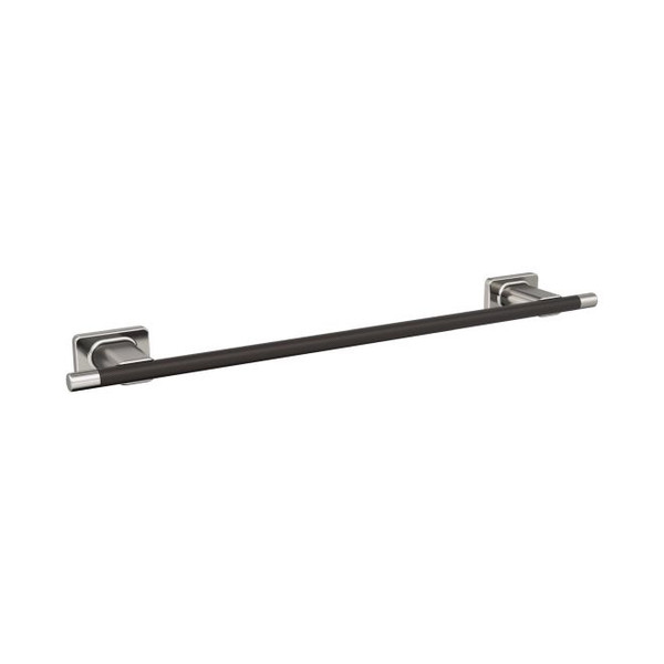 Amerock BH26614G10ORB Esquire 18" Towel Bar Satin Nickel by Oil Rubbed Bronze Finish