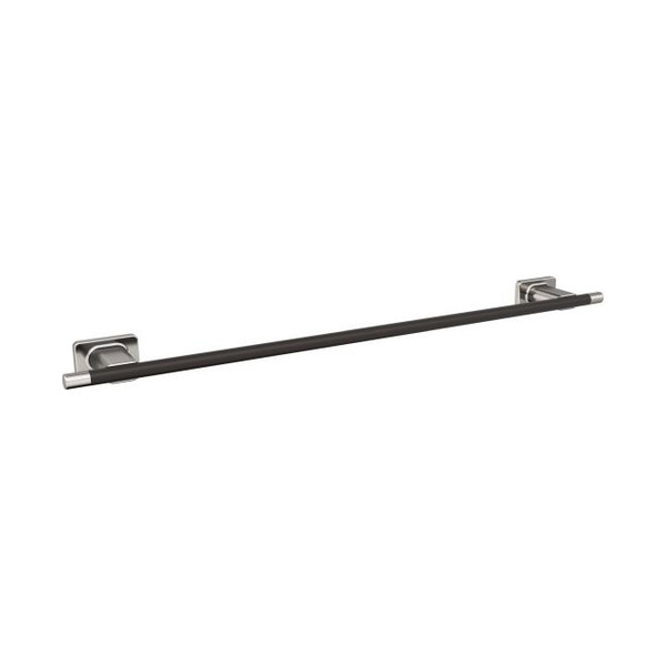 Amerock BH26615G10ORB Esquire 24" Towel Bar Satin Nickel by Oil Rubbed Bronze Finish