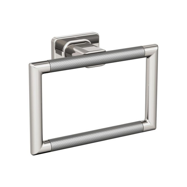 Amerock BH26612PNSS Esquire 5-1/4" Towel Ring Polished Nickel by Stainless Steel Finish