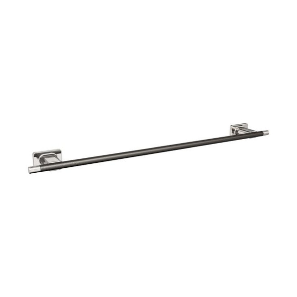 Amerock BH26615PNGM Esquire 24" Towel Bar Polished Nickel by Gunmetal Finish