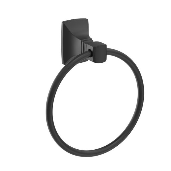 Amerock BH36012MB Highland Ridge Towel Ring Matte Black Finish
