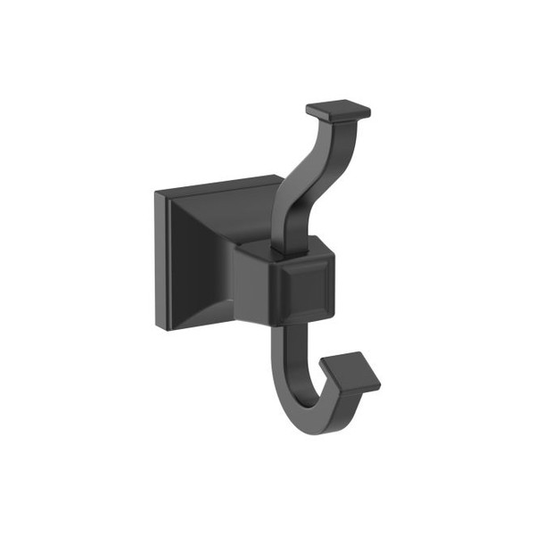 Amerock BH36020MB Mulholland Single Robe Hook Matte Black Finish