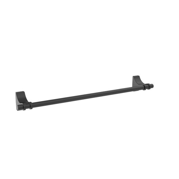Amerock BH36053MB Davenport 18" Towel Bar Matte Black Finish