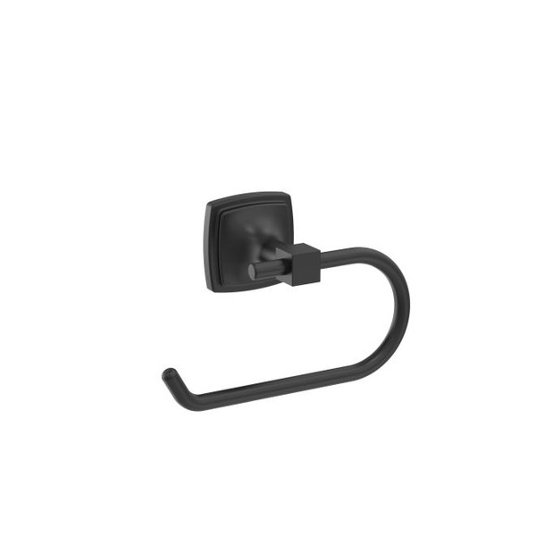 Amerock BH36091MB Stature Euro Tissue Roll Holder Matte Black Finish