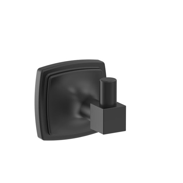 Amerock BH36090MB Stature Single Robe Hook Matte Black Finish Amerock BH36090MB Stature Single Robe Hook Matte Black Finish