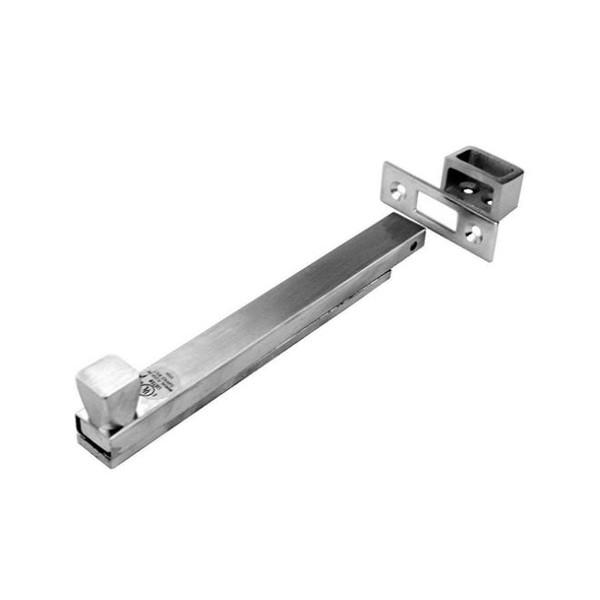 Don-jo 1578-626 Satin Chrome 8" Surface Bolt - UL Rated