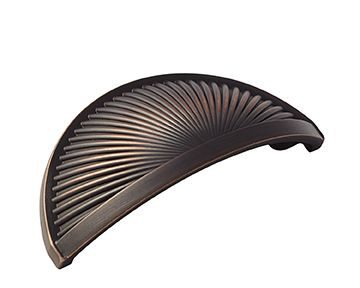 Amerock BP36615ORB 3" (76 mm) Center to Center Sea Grass Cabinet Cup Pull Oil Rubbed Bronze Finish