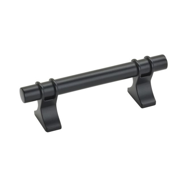 Amerock BP36600FB Davenport 3" Center to Center Cabinet Pull Matte Black Finish