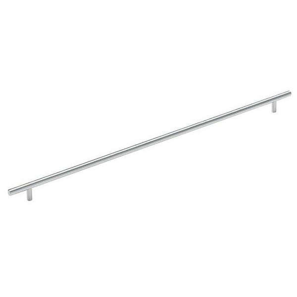 Amerock BP19017SS 21-7/16" (544 mm) Center to Center Carbon Steel Bar Cabinet Pull Stainless Steel Finish Amerock BP19017SS 21-7/16" (544 mm) Center to Center Carbon Steel Bar Cabinet Pull Stainless Steel Finish