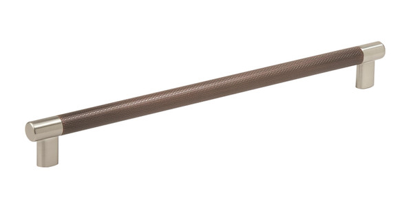 Amerock BP36561G10ORB 12-5/8" (320 mm) Center to Center Esquire Cabinet Pull Satin Nickel by Oil Rubbed Bronze Finish