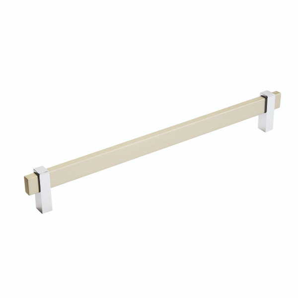 Amerock BP36726SC26 Mulino Cabinet Pull with 10-1/16" Center to Center Silver Champagne by Bright Chrome Finish