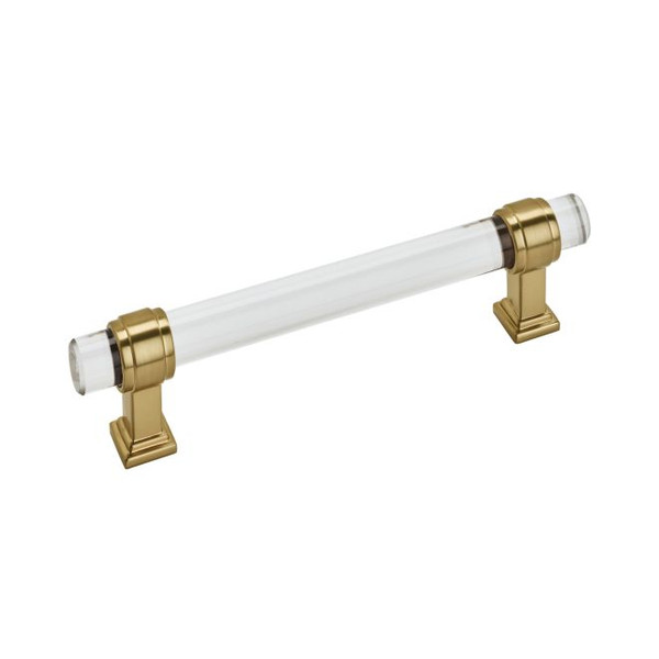Amerock BP36655CCZ Glacio 5-1/16" Center to Center Cabinet Pull Clear by Champagne Bronze Finish