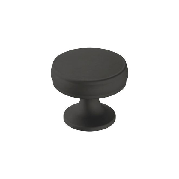 Amerock BP36793FB Renown 1-1/4" Diameter Cabinet Knob Matte Black Finish Amerock BP36793FB Renown 1-1/4" Diameter Cabinet Knob Matte Black Finish