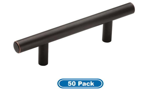 Amerock BP40515ORB-50PACK Pack of 50 3" (76 mm) Center to Center Bar Cabinet Pull Oil Rubbed Bronze Finish