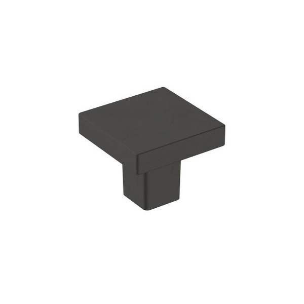 Amerock BP36905FB Monument 1-3/16" Length Cabinet Knob Matte Black Finish Amerock BP36905FB Monument 1-3/16" Length Cabinet Knob Matte Black Finish
