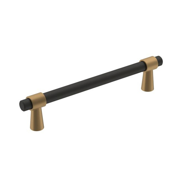 Amerock BP36859FBCZ Mergence 5-1/16" Center to Center Cabinet Pull Flat Black by Champagne Bronze Finish Amerock BP36859FBCZ Mergence 5-1/16" Center to Center Cabinet Pull Flat Black by Champagne Bronze Finish