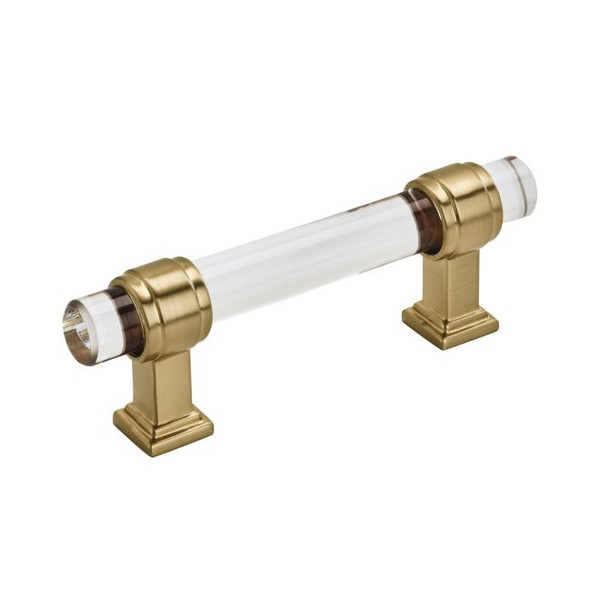 Amerock BP36659CCZ Glacio 3" Center to Center Cabinet Pull Clear by Champagne Bronze Finish