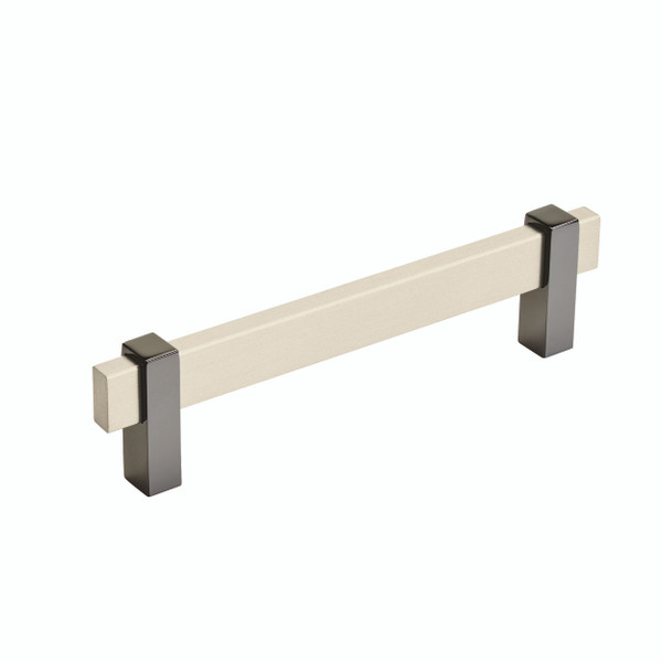 Amerock BP36724SCBN Mulino Cabinet Pull with 5-1/16" Center to Center Silver Champagne by Black Nickel Finish