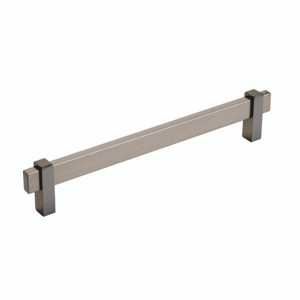 Amerock BP36725BBNBN Mulino Cabinet Pull with 7-9/16" Center to Center Black Satin Nickel by Black Nickel Finish