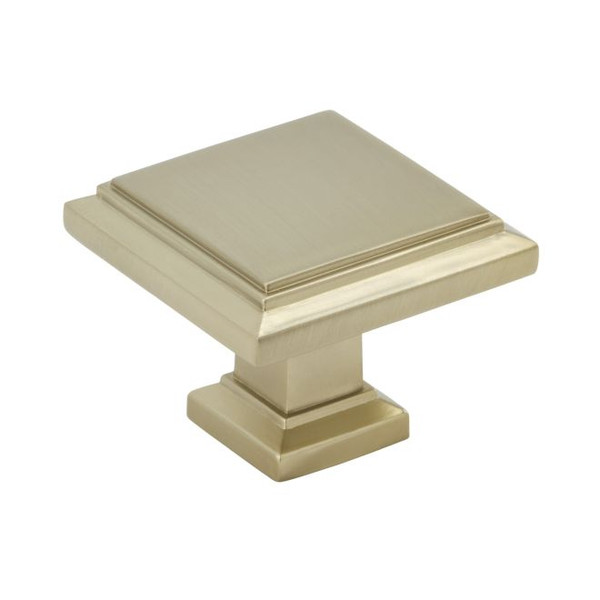 Amerock BP36758BBZ Appoint 1-1/4" Square Cabinet Knob Golden Champagne Finish