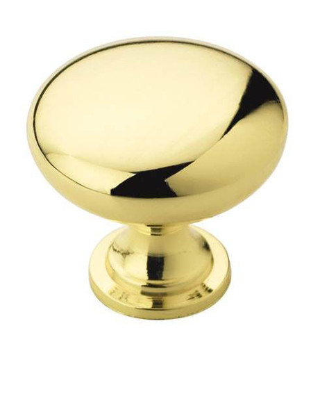 Amerock BP530053 1-1/4" (32 mm) Diameter Allison Value Cabinet Knob Bright Brass Finish