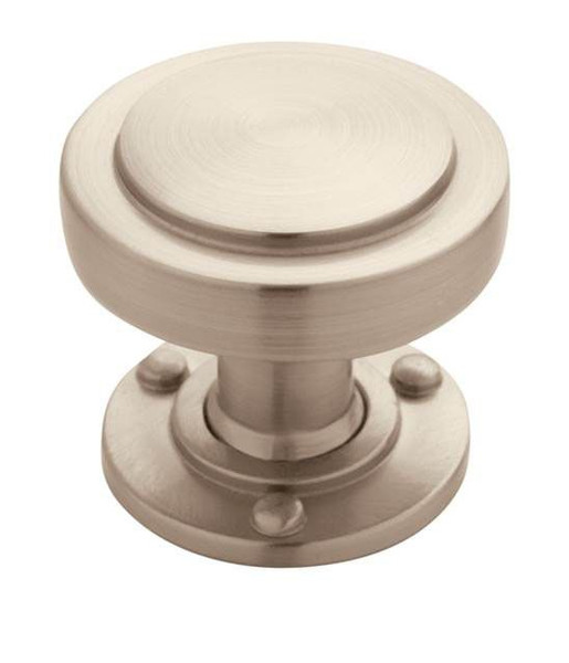 Amerock BP53710G10-25PACK Pack of 25 1-1/4" (32 mm) Diameter Rochdale Cabinet Knob Satin Nickel Finish