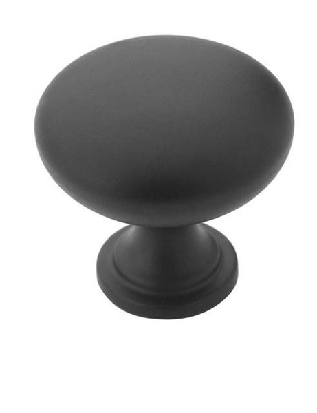 Amerock BP53005FB-10PACK Pack of 10 1-1/4" (32 mm) Diameter Allison Value Cabinet Knob Flat Black Finish