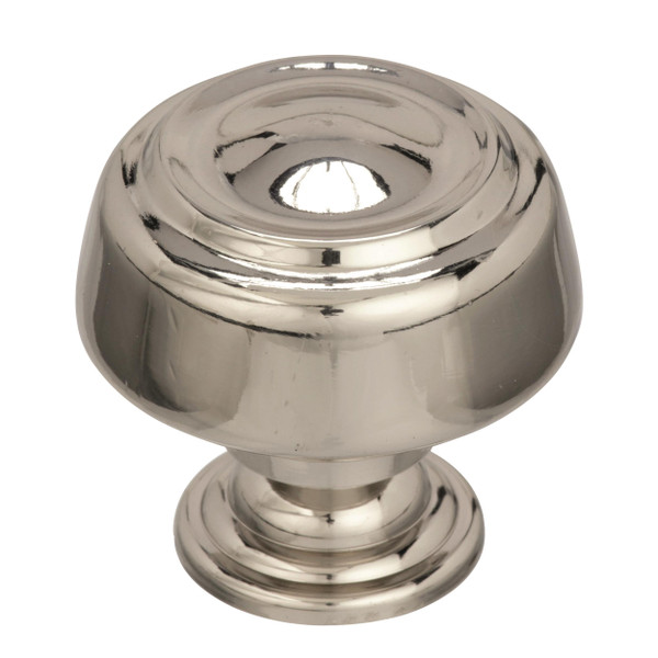Amerock BP538072PN 1-5/8" (41 mm) Diameter Kane Oversized Cabinet Knob Bright Nickel Finish