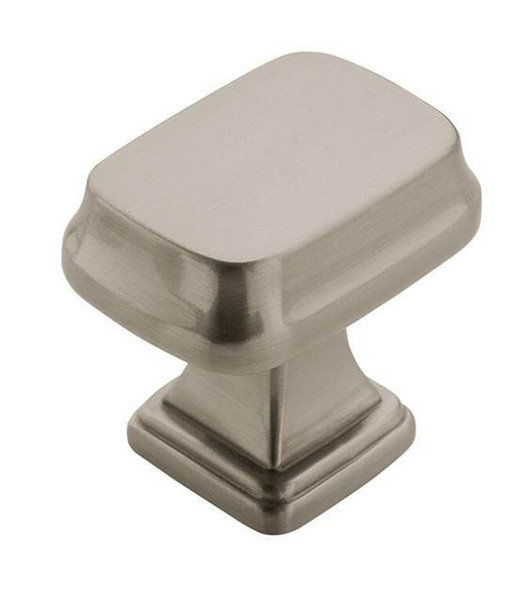 Amerock BP55340G10 1-1/4" (32 mm) Revitalize Rectangular Cabinet Knob Satin Nickel Finish Amerock BP55340G10 1-1/4" (32 mm) Revitalize Rectangular Cabinet Knob Satin Nickel Finish