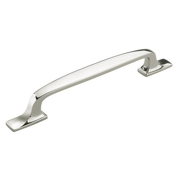 Amerock BP55321PN 6-5/16" (160 mm) Center to Center Highland Ridge Cabinet Pull Bright Nickel Finish