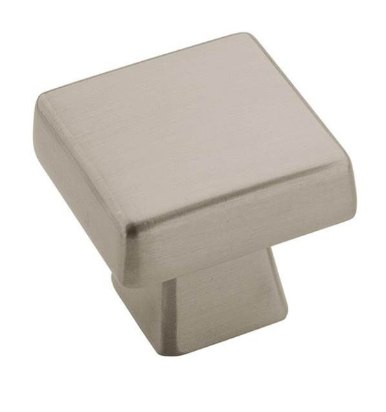 Amerock BP55271G10-10PACK Pack of 10 1-3/16" (30 mm) Blackrock Square Cabinet Knob Satin Nickel Finish