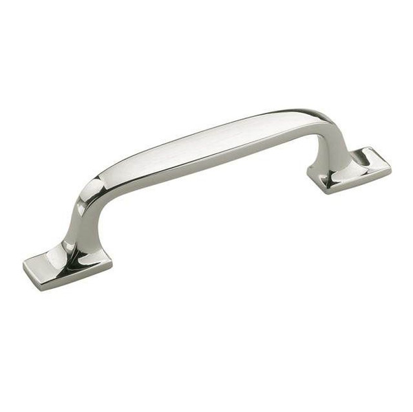 Amerock BP55316PN 3" (76 mm) Center to Center Highland Ridge Cabinet Pull Bright Nickel Finish