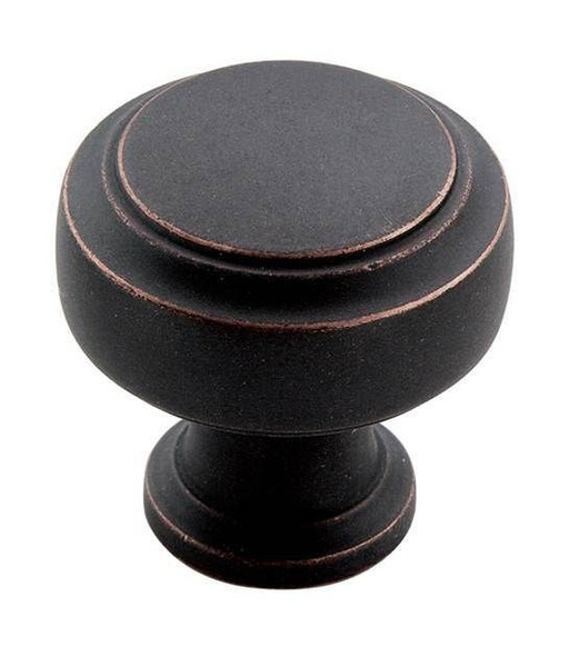 Amerock BP55312DOB 1-3/16" (30 mm) Highland Ridge Rectangular Cabinet Knob Dark Oiled Bronze Finish