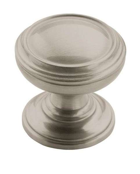 Amerock BP55342G10-10PACK Pack of 10 1-1/4" (32 mm) Diameter Revitalize Cabinet Knob Satin Nickel Finish