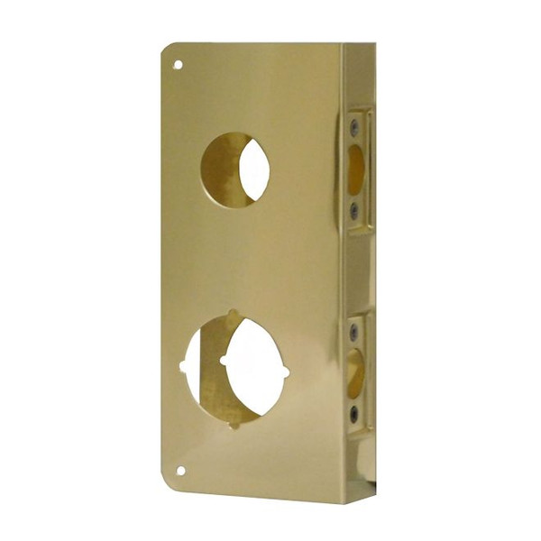 Don-Jo 484-BZ-CW Satin Bronze Door Wrap-Around with 1-1/2" Hole on top and 2-1/8" Hole on bottom with 4" centers