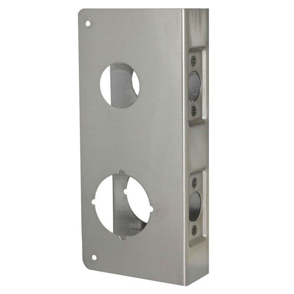 Don-Jo 486-S-CW Satin Steel Door Wrap-Around 1-1/2" over 2-1/8" with 6" centers