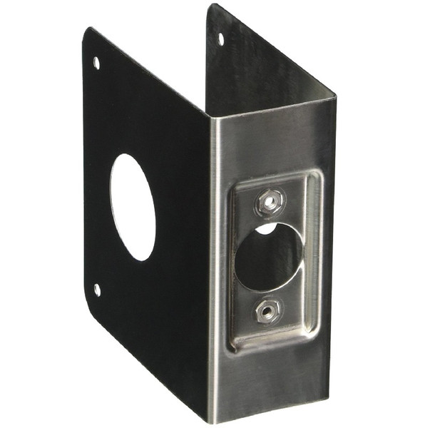 Don-Jo 7-S-CW Satin Steel Door Wrap-Around for Deadbolts with 1-1/2" Hole