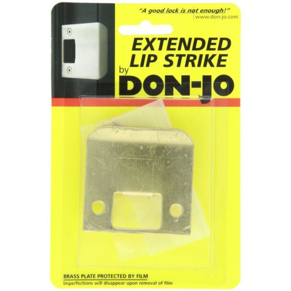 Don-Jo EL-175-605 Polished Brass Extended Lip Strike