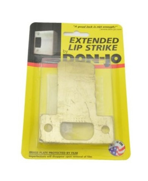 Don-Jo ETS-103-605 Polished Brass Extended Lip Strike