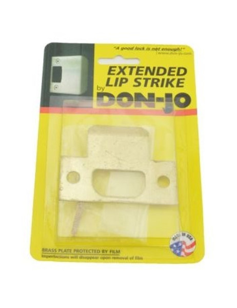 Don-Jo ETS-115-605 Polished Brass Extended Lip Strike