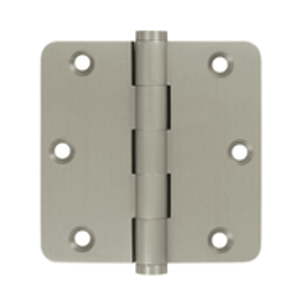 Don-Jo RPB73535-14-647 US15A Antique Nickel Plated, Clear Coated 3-1/2" 1/4 Radius Residential Hinge