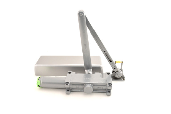 LCN 4011FLALLH Left Hand Size 1 Surface Mounted Pull Side Smoothee Heavy Duty Fusible Link Door Closer with TBSRT Thru Bolts 689 Aluminum Finish