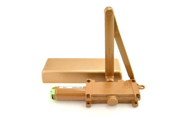 LCN 4011REGLTBRZRH Right Hand Size 1 Surface Mounted Pull Side Smoothee Heavy Duty Door Closer with TBSRT Thru Bolts 691 Light Bronze Finish