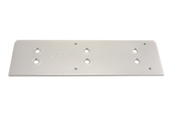 LCN 402018AL Drop Plate for Top Rail Less Than 3-7/16" for 4020 Series 689 Aluminum Finish