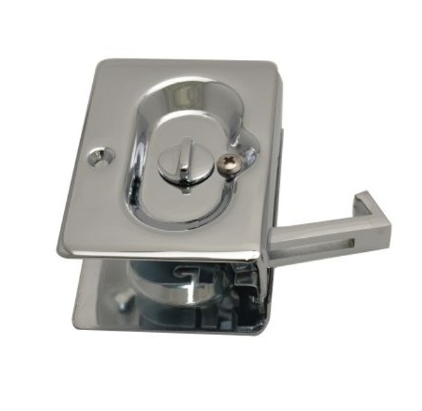 Emtek 2102US26 Polished Chrome Privacy Pocket Door Lock