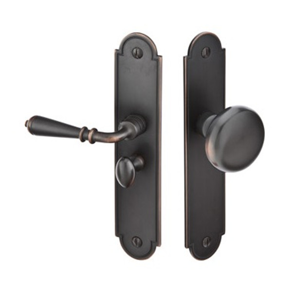 Emtek 2290US10B Oil Rubbed Bronze Arch Style Screen Door Lock