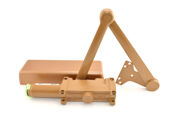 LCN 4111EDALTBRZLH Left Hand Heavy Duty Parallel Arm Push Side Mount Adjustable 1-5 Door Closer with TBSRT Thru Bolts 691 Light Bronze Finish